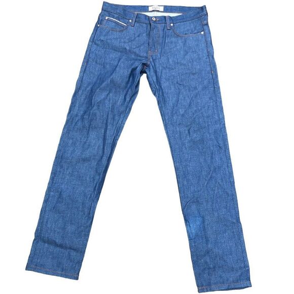 RARE Naked & Famous Selvedge Jeans Size 36 Rising Sun Selvedge Blue - Picture 3 of 11